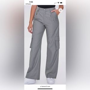 Brand new forever 21 gray cargo pants
